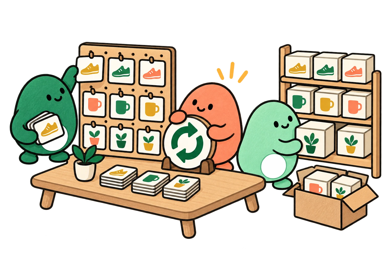 Lispa egg agents illustrate keep the catalog in sync for retail & ecommerce.