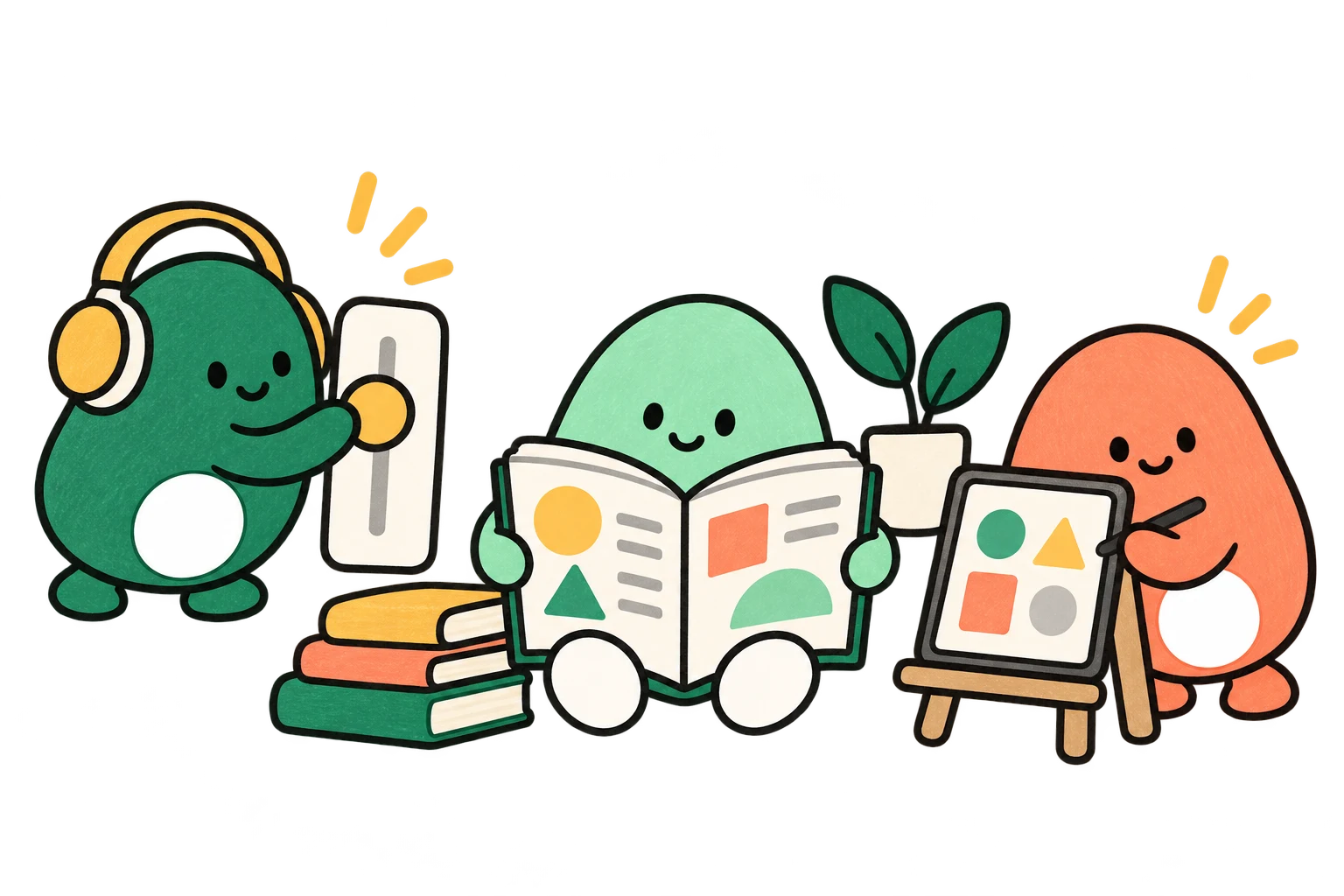 Lispa egg agents illustrate make room for every learner for education technology.