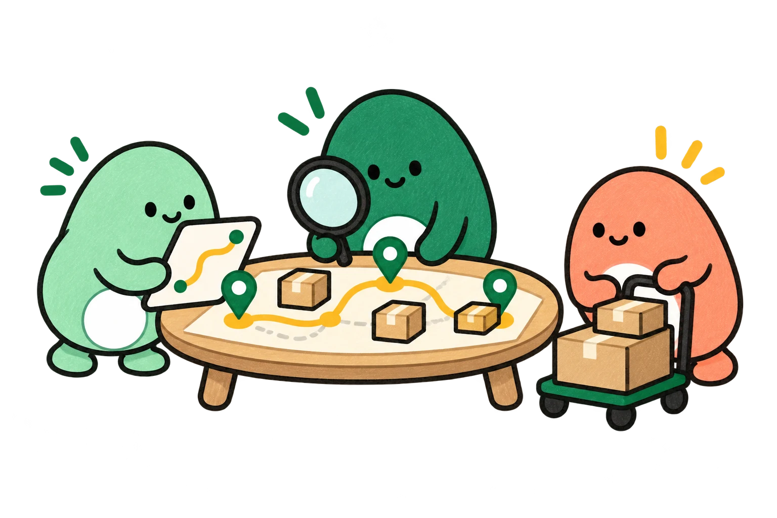 Lispa egg agents illustrate follow the handoff for logistics & operations.