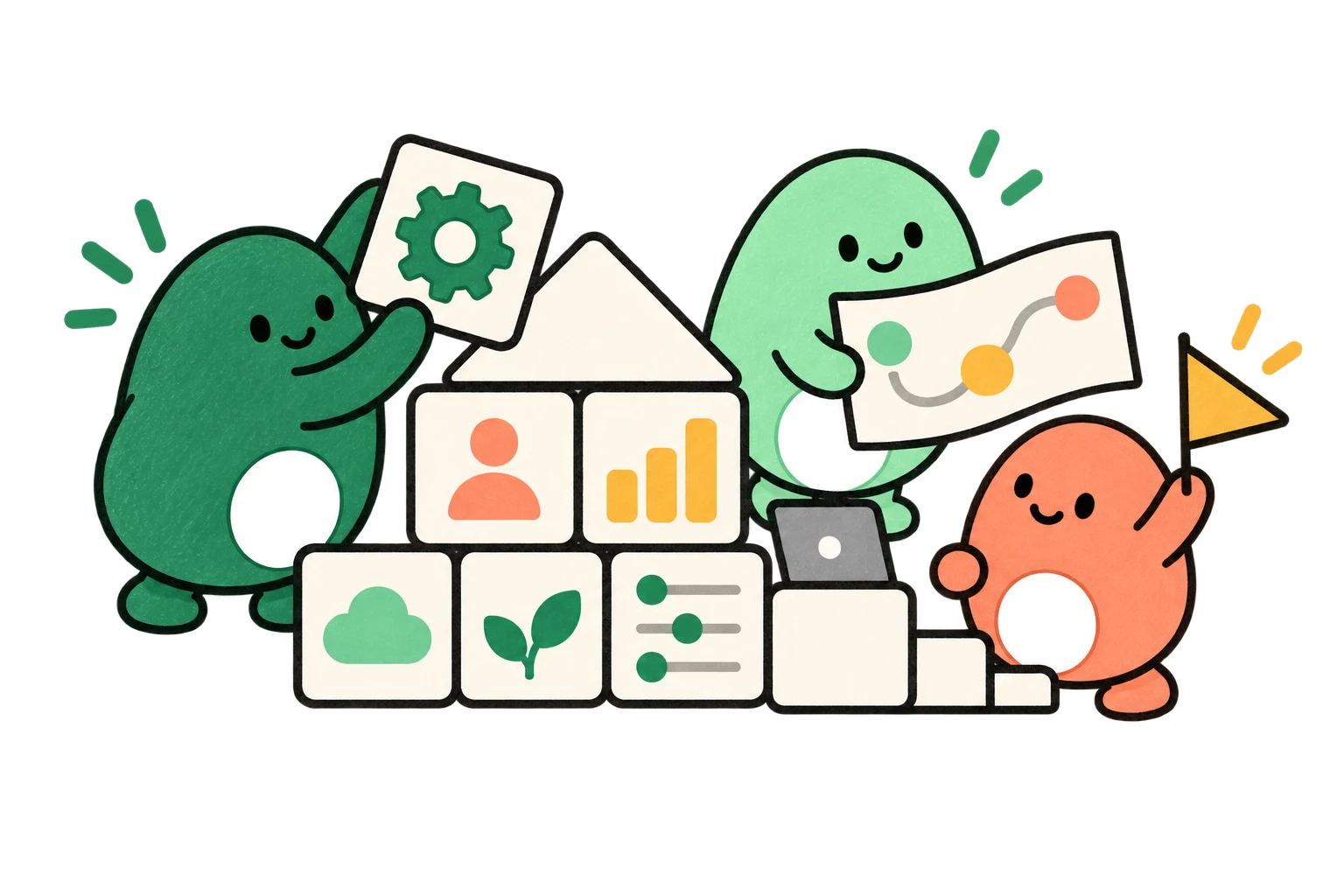 Lispa egg agents illustrate a feature with a place to land for b2b saas.